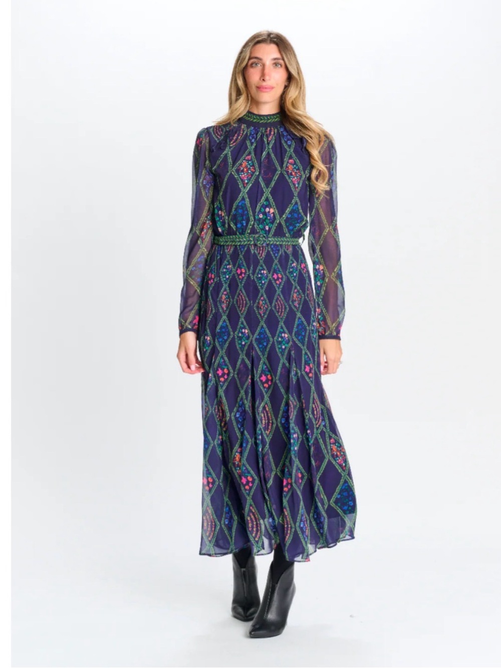Paper Parachute Chiffon Floral Dress